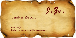 Janka Zsolt névjegykártya
